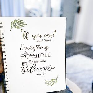 Made to order “Random” Bible verse calligraphy sent for month • prophetic word•
